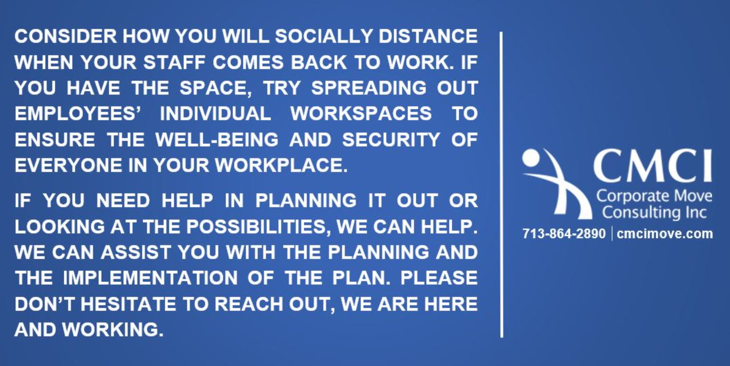 Social Distancing - Planning your space