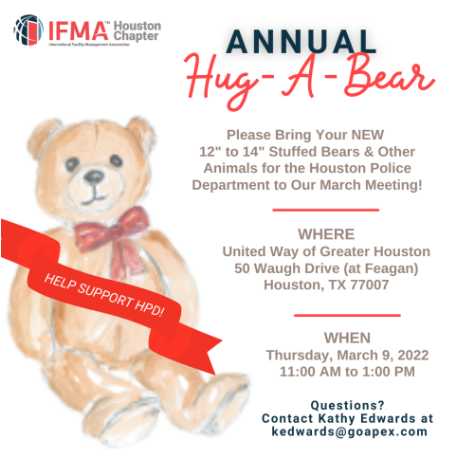 IFMA: March Luncheon & Annual HUG-A-BEAR 